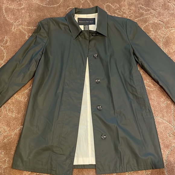 Banana Republic gray collared coat/jacket, Womens size XS - Picture 4 of 9